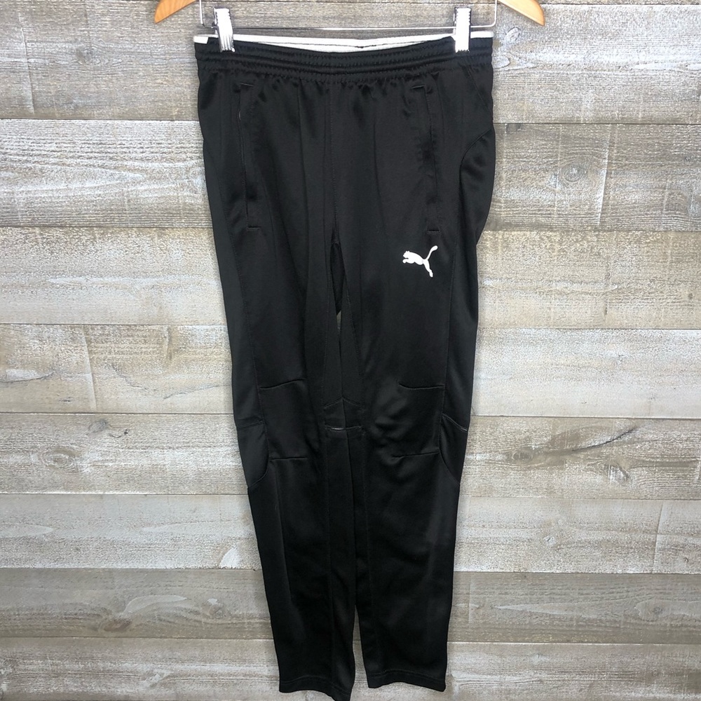 Puma black womens jogger athletic workout track pants small
